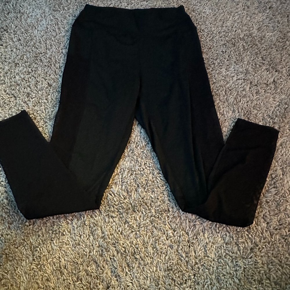 Black sheer leggings